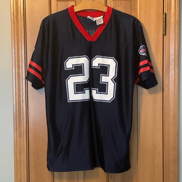 Team Apparel Other - NFL Buffalo Bills Navy and Red V-Neck Jersey - Lynch #23